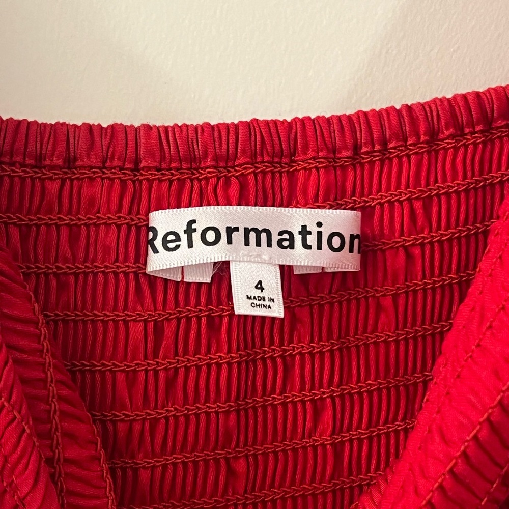 Reformation  Red Summer dress